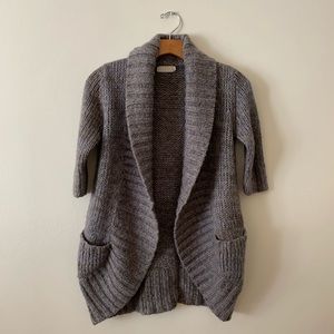 Woven Grey Sweater